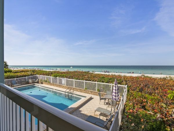 Gulf Front 2 Bedroom Rental on Beach Anna Maria island.