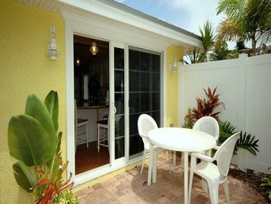 Outdoor dining area