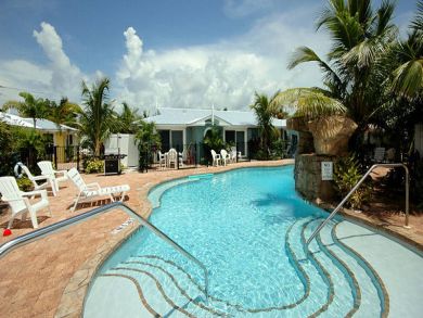 Poolside sun loungers