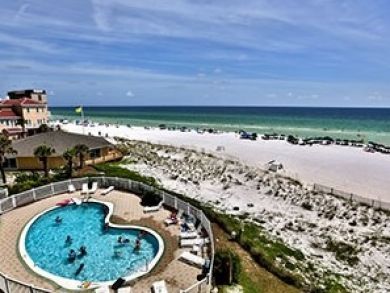Beachside community pool
