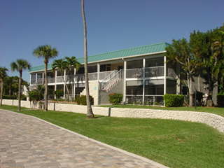 Exterior view of Sanibel Island condos Exterior view of Sanibel Island condos