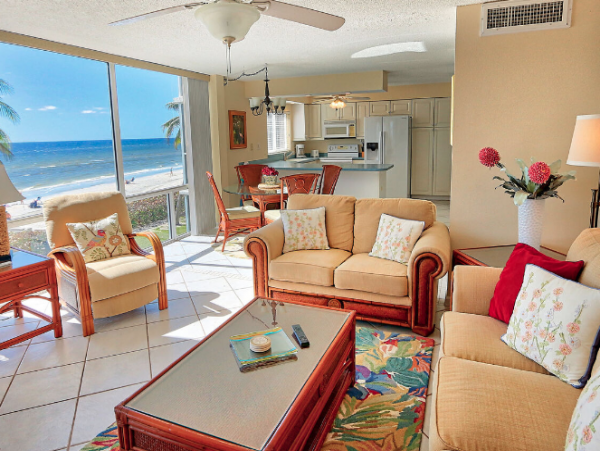 Renovated Gulf Front Sanibel Island Vacation Condo
