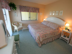 Master bedroom with king bed