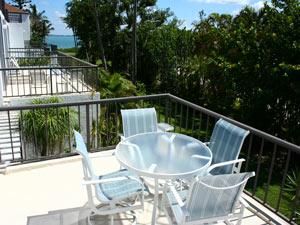 Balcony with outdoor furniture
