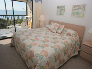 Master bedroom with king bed