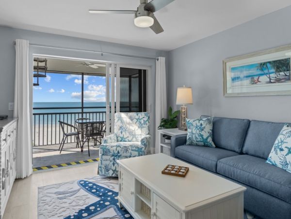 Stunning Sanibel Island Two Bedroom Gulf Front Vacation Rental