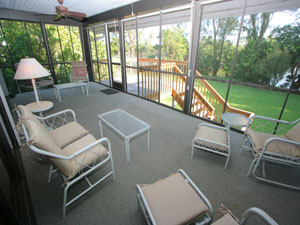  Screened lanai and open deck
