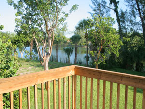 Lake view from  deck