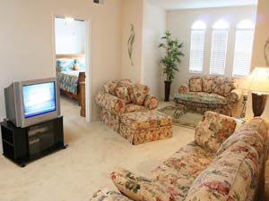 Living room with TV