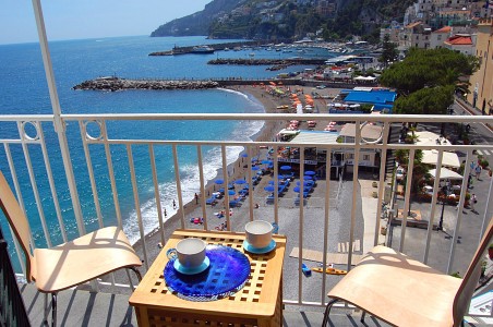 View of the Beach from the Balcony