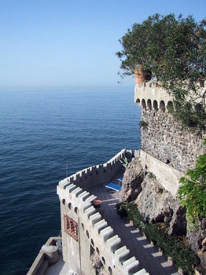 View of Sea from Positano Rental