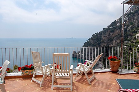 Outdoor furniture on the terrace