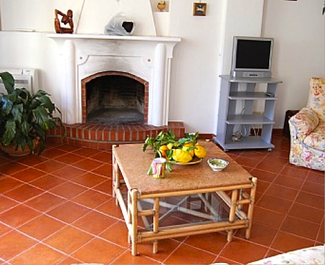 Living Area with Fireplace