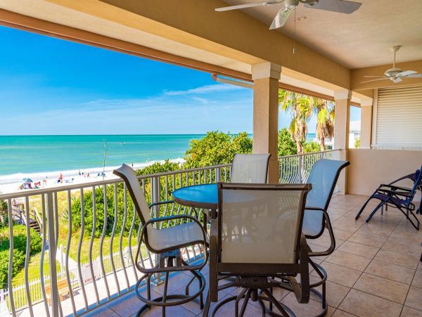 Holmes Beach Gulf Front Three Bedroom Vacation Rental Condo