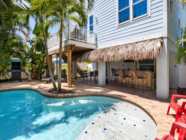 Luxury Holmes Beach Vacation Home with Private Pool Sleeps 8