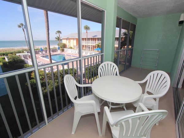 Longboat Key 2 Bedroom Beachfront Condo Partial Gulf Views