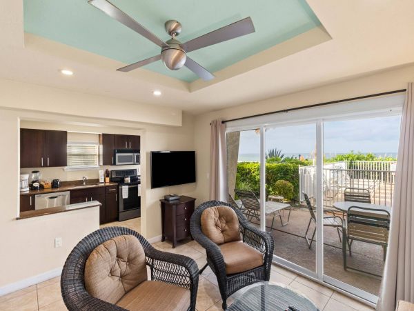 A One Bedroom Plus Den Ground Level Beachfront Unit