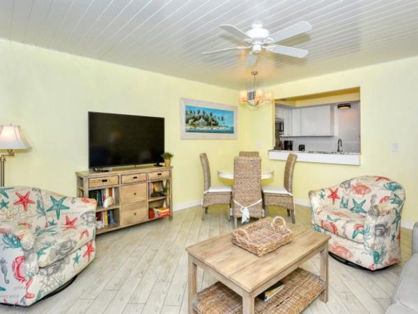 Direct beachfront Walk Out Rental Longboat Key