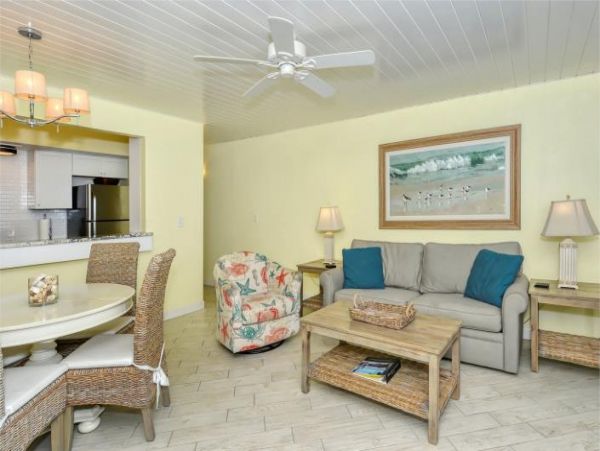 Direct beachfront Walk Out Rental Longboat Key