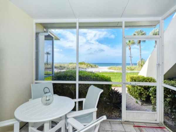 Direct beachfront Walk Out Rental Longboat Key