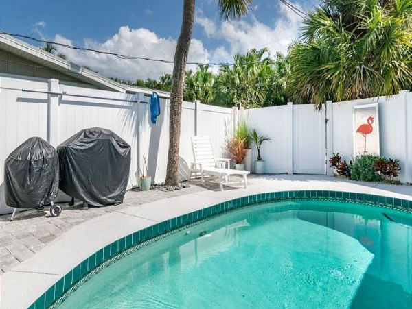 Walk to Beach Vacation Duplex on Holmes Beach PRIVATE Pool