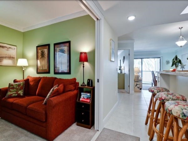 Bradenton Beach Two Bedroom Plus Den Rental 30 steps to GULF!!!!