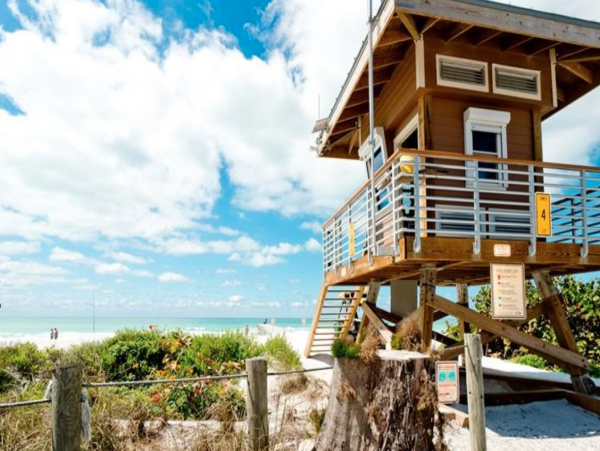 Bradenton Beach Two Bedroom Plus Den Rental 30 steps to GULF!!!!