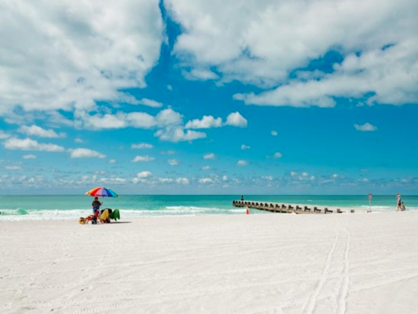 Bradenton Beach Two Bedroom Plus Den Rental 30 steps to GULF!!!!