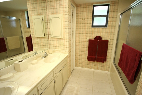 Bathroom with walk in shower
