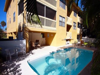 Poolside sun loungers