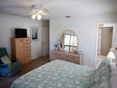 Master bedroom with flat screen TV