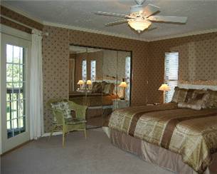 Master bedroom with king bed