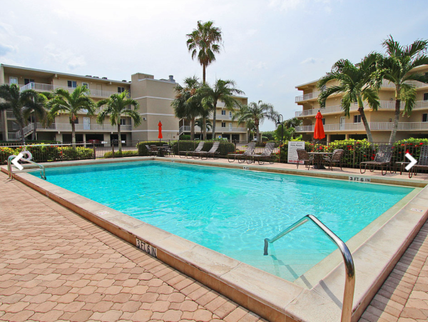 On Beach Two Bedroom Condo in Sanibel Sleeps Four Guests