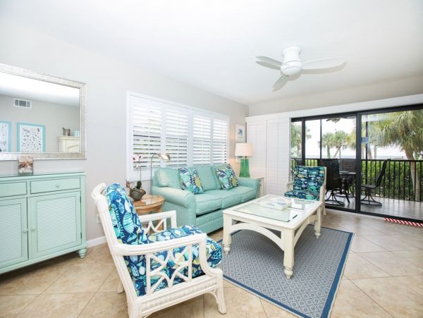 Sanibel Vacation Beach Condo Sleeps 6 Guests Full Gulf Views