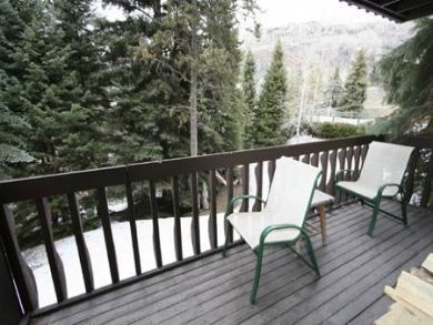Balcony with outdoor furniture
