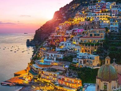 Evening View of Positano