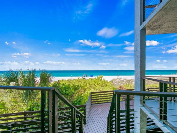 Beachfront Elegance with Direct Access and Gulf Views in Holmes Beach