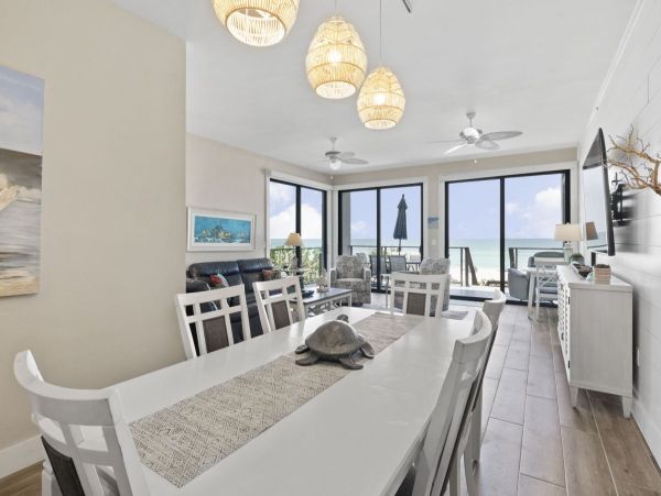Beachfront Elegance with Direct Access and Gulf Views in Holmes Beach