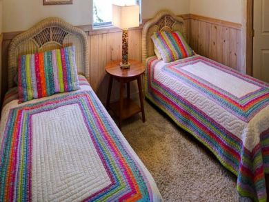Guest bedroom with twin beds