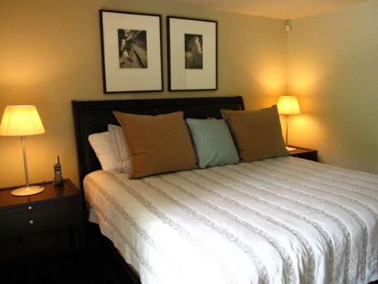 Master bedroom with king bed