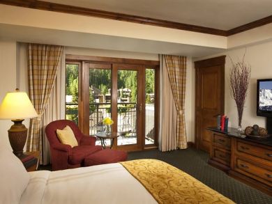 Sample bedroom with king bed Sample bedroom with king bed