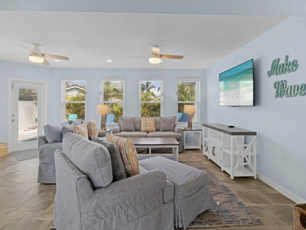 Anna Maria Island Vacation Rental with Private Heated Pool – One Block to the Beach