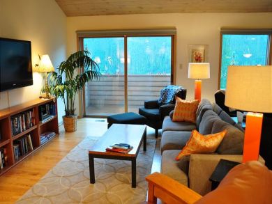 Living Area with Flat Screen TV