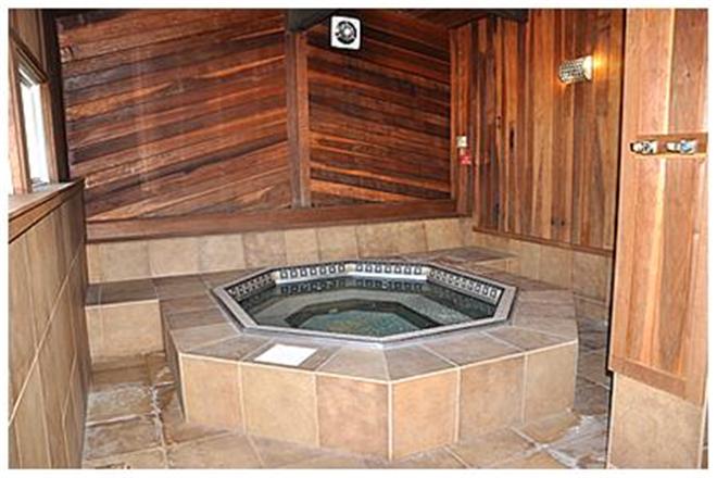 Enclosed hot tub