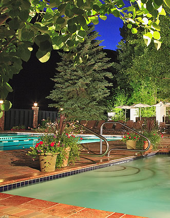 Outside swimming pool