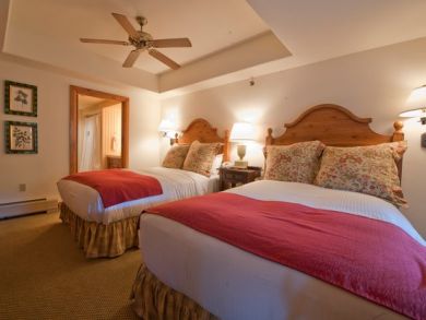 Bedroom 2 with two full beds