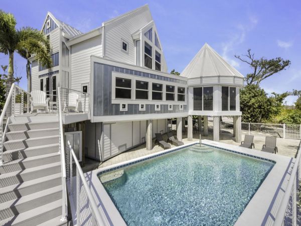 South Captiva Waterfront Home Rental 4 Bedroom Private Pool