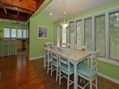 Dining room seats eight Dining room seats eight