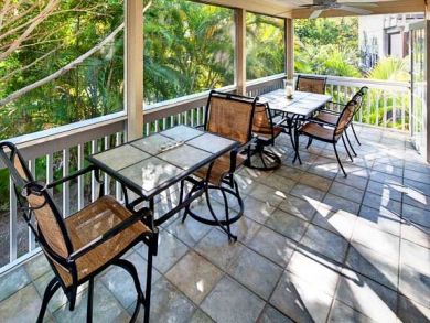 Balcony with outdoor dining area