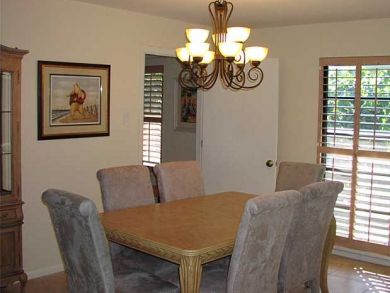 Dining table seats six Dining table seats six